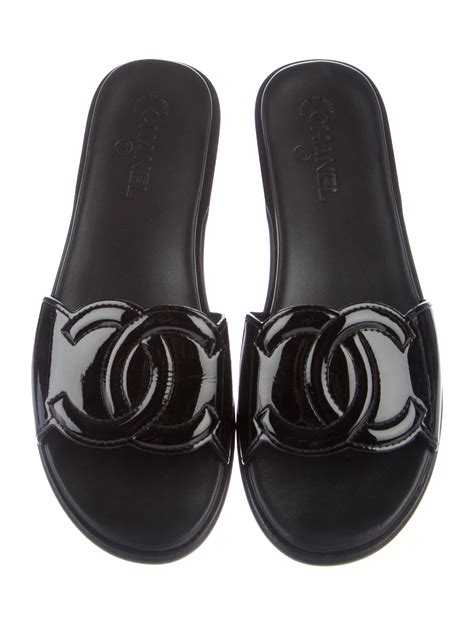 chanel women's slide sandals|women Chanel slides sandals.